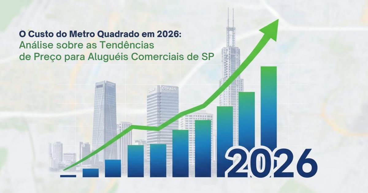 O Custo do Metro Quadrado em 2026 - Análise sobre as Tendências de Preço para Alugueis Comerciais de SP